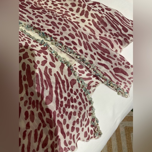 Blumarine Leopard Jade Beading Skirt - Picture 7 of 8